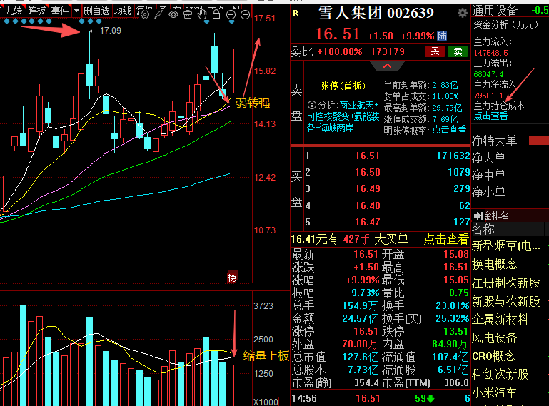 可控核聚变概念拉升，王子新材、雪人集团涨停，常辅股份等大涨